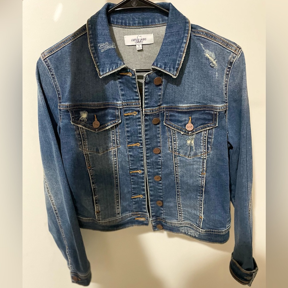 Carly Jean Los Angeles Jayne Denim Jacket Size Small